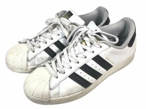 アディダス adidas スーパースター スニーカー メンズ 26.5cm 白x黒 中古 EG4958 型番