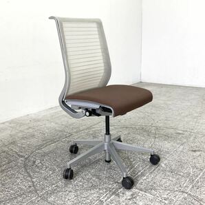 ★A★ Steelcase/スチールケース シンクチェア 肘無し ハイバック キャスター脚 デスクチェア メッシュ ワークチェア イスの画像2