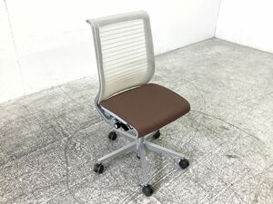 ★B★ Steelcase/スチールケース　シンクチェア　肘無し　ハイバック　キャスター脚　デスクチェア　メッシュ　ワークチェア　イス