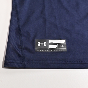 メンズL アンダーアーマー 紺 コンプレッション 半袖Tシャツの画像2