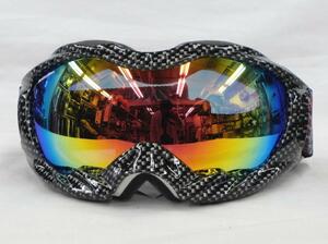  marine goggle free size carbon style black frame × mirror lens jet to Live 