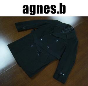 agnes.b homme アニエスベーオム中綿入りコート/agnis.ｂロングコート/サイズ１/ブラック