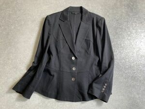 MOGA* spring * beautiful beautiful black * stretch. effect .. cut and sewn summer jacket *13 number * Moga 