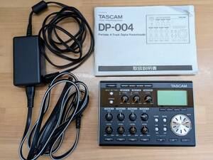 TASCAM Tascam POCKETSTUDIO DP-004 body original adaptor SD card with instruction attached 4 tiger MTR multitrack recorder operation verification ending 