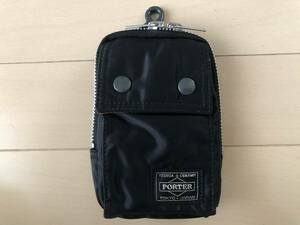 美品 PORTER ポーター タンカー ポーチ 黒 ブラック POUCH TANKER fnm