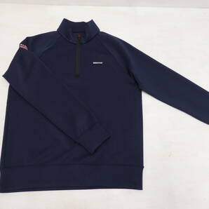 mf56) BRIEFING GOLF MS 3D LOGO HALF ZIP ブリーフィング ゴルフ ウェア メンズ 3Dロゴ ハーフジップ M BBG231M06の画像1