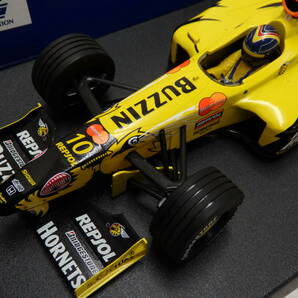 om31) ※ジャンク MINICAMPS 1/18 JORDAN MUGEN HONDA TEST CAR SUZUKA 1998 LIMITED EDITION! 1000 PCS. HEINZ-HARALD FRENTZEN EDITIONの画像4