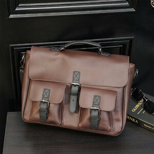  high class business bag commuting bag robust .PU leather high capacity multifunction two . pocket storage eminent practicality computer storage handbag bag <6398>