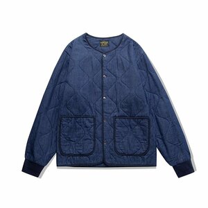 アメカジ カバーオール デニムジャケット ゆったり 大きいサイズ brown's beach Jacket キルティング 春秋冬 カジュアル S~2XL