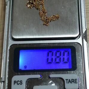 【値下不可】k18 約0.8g スクリュー ネックレス チェーン YG 18k 18金