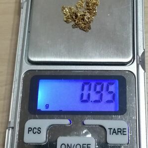 【値下不可】k18 約0.95g スクリュー ネックレス チェーン YG 18k 18金