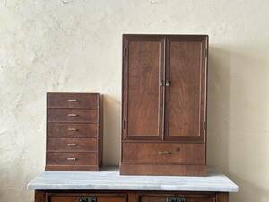  old .. small chest of drawers drawer natural wood .. antique small continuation desk storage interior old furniture mulberry. tree old tool natural wood 