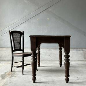 テーブル アンティーク チーク材 ダイニングテーブル 無垢材 アンティーク家具 古家具 インテリア ディスプレイ フランスの画像9