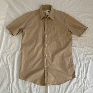 希少 本人期 ヘルムートラング HELMUT LANG SHIRT半袖シャツ ベージュ バスストップ