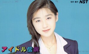 ★河田純子　アイドル伝説　非売品　微擦れ有★テレカ５０度数未使用pe_42