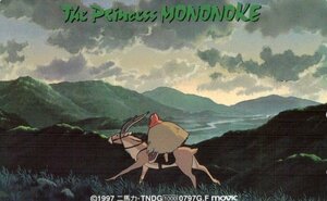 * Princess Mononoke Studio Ghibli * телефонная карточка 50 частотность не использовался SG_31