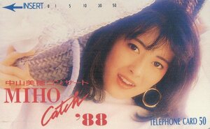 ★中山美穂　コンサートMIHO Catch '88★テレカ５０度数未使用ps_185