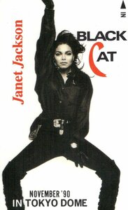 * Janet * Jackson BLACK CAT NOVEMBER'90in Tokyo Dome * телефонная карточка 50 частотность не использовался pj_21