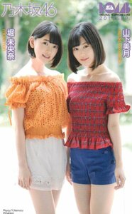 ★山下美月/堀未央奈　乃木坂46　ボム　傷有★テレカ５０度数未使用pi_159