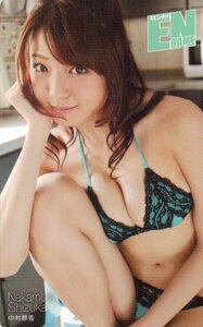 ★中村静香　エンタメ　微擦れ有★テレカ５０度数未使用pb_120