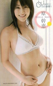 ★原幹恵　週刊チャンピオン★テレカ５０度数未使用pb_124