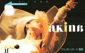 ★中森明菜　akina　微擦れ有★テレカ５０度数未使用pu_27