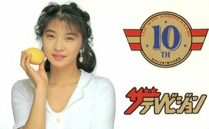 ★田中美佐子　ザテレビジョン　10周年★テレカ５０度数未使用ps_331