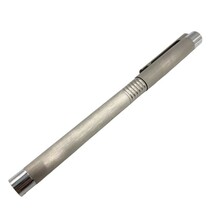 美品◆ラミー 万年筆 ロゴステンレス EF シルバー LAMY【AFI3】_画像2