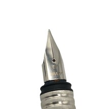 美品◆ラミー 万年筆 ロゴステンレス EF シルバー LAMY【AFI3】_画像4