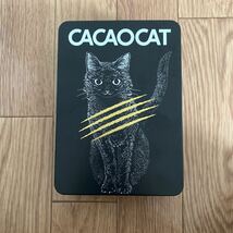 CACAOCAT 猫 缶 缶のみ 黒 ブラック 最終値_画像1