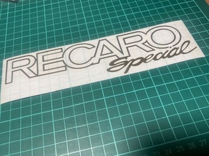 残3)切文字ステッカー(レカロスペシャル/RECARO Special・横:20.2cm×縦:5.0cm)ゴールドミラー