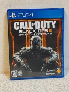 格安 処分 美品 PS4】　CALL OF DUTY : Black Ops III　コールオブデューティ ブラックオプス3　FPS　COD