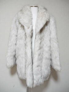 # fake fur # half coat # dress length 72.#