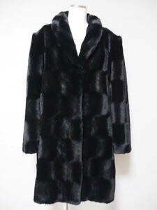 # fake fur # semi-long coat # dress length 86.#