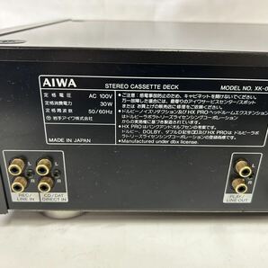 【ジャンク】AIWA EXCELIA XK-009 カセットデッキ【37025】の画像10