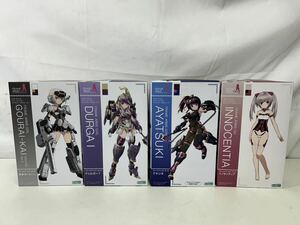 【同梱不可】フレームアームズ・ガール イノセンティア アヤツキ 轟雷改白 ドゥルガーI セット 未組立 箱いたみ有【37143】