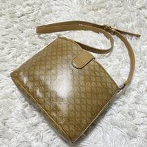 1円 セリーヌ CELINE ショルダーバッグ 肩掛け 2WAY ブラウン系 マカダム柄 ヴィンテージ 金具 PVC レザー_画像2