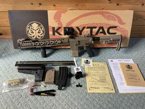  limitation! rare thing!FDE color!KRYTAC WAR SPORT LVOA-C Flat dark earth k lighter k rose Koo da custom! Quick trigger! electric gun 