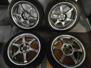 ◆美品◆18インチTANABE SSR REINER type6R 9J+45 5H120 & アドバンFLEVA245/40R18