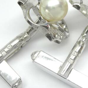 U71 ミキモト 本真珠 SILVER カフス MIKIMOTO パールの画像6