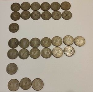 旧100円硬貨 稲穂 古銭 銀貨 コレクション 30枚