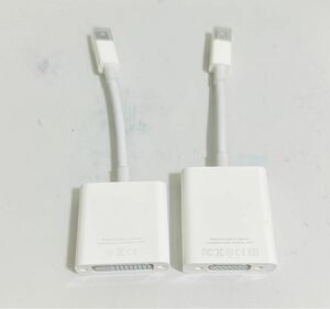 Apple DVIアダプタ A1305 とApple A1307 mini display port-VGAアダプタ　セット