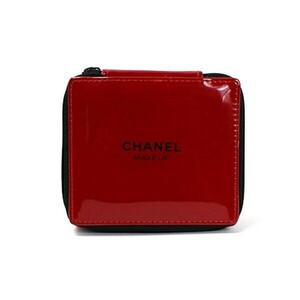 54410 シャネル ホリデーメイクアップ 限定ポーチ ビニール レッド 中古 CHANEL｜レディース 女性用 エナメル