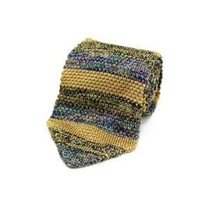 54123 Missoni silk other knitted tie used A rank MISSONI l men's business 