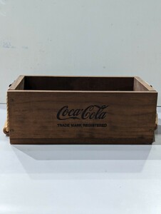  Coca Cola 木製 木箱 コカ・コーラ レトロ 雑貨 アンティーク ヴィンテージ 小物入れ 引き出し 当時物 アメリカ 古道具 希少 入手困難