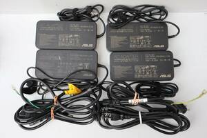 E8007 L [4 piece set ] ASUS 19V 6.32A genuine products AC adapter glasses cable attaching A15-120P1A*1 PA-1121-28*3 secondhand goods 