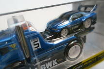 ☆maisto　MUSCLE MACHINESトランスポーター　JDM FLATBED/LB SKYLINE GT-R R34 BLUE_画像2