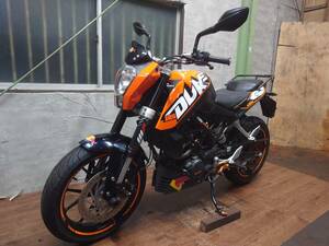 ★エンジン始動OK♪【自賠責令和8年4月迄】KTM★DUKE125☆デューク125☆VBKJGA40XDC000***★人気車種☆1円スタート売り切りです♪♪