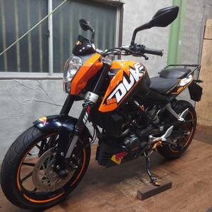 ★エンジン始動OK♪【自賠責令和8年4月迄】KTM★DUKE125☆デューク125☆VBKJGA40XDC000***★人気車種☆1円スタート売り切りです♪♪の画像1