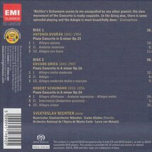 【廃盤SACD Hybrid 2枚組】リヒテル　EMI協奏曲集 2012年ARTリマスタ　ドヴォルザーク:クライバー、グリシュー:マタチッチ　5099995598925_画像2